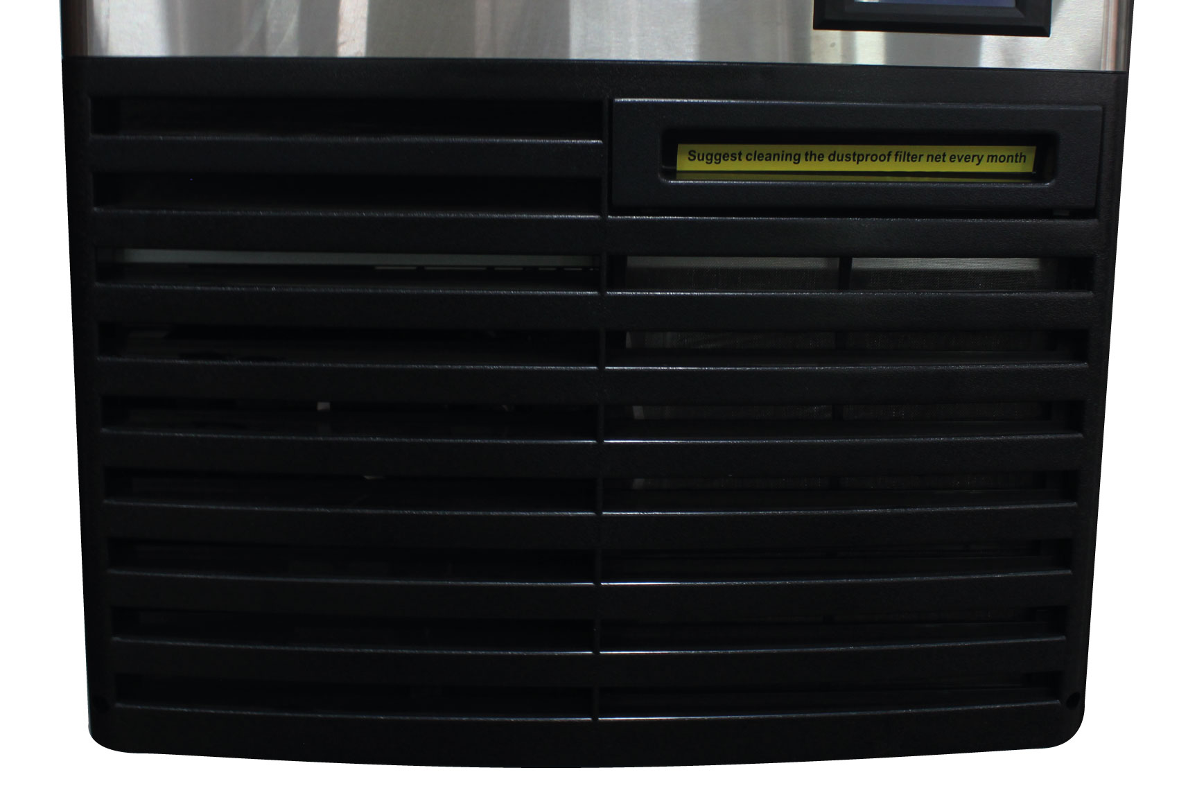 Panel frontal para refrigeración