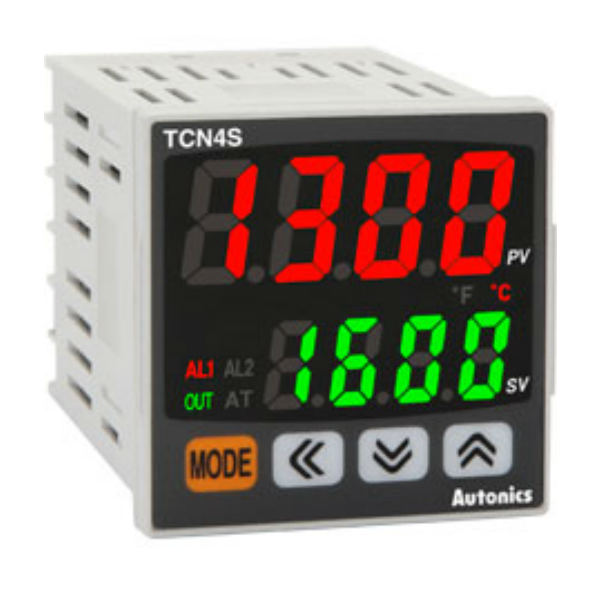 Control de temperatura Autonics 48x48 de 2 displays