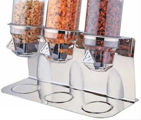 Dispensador de cereales triple M- U13-1300 - Exhibir Equipos