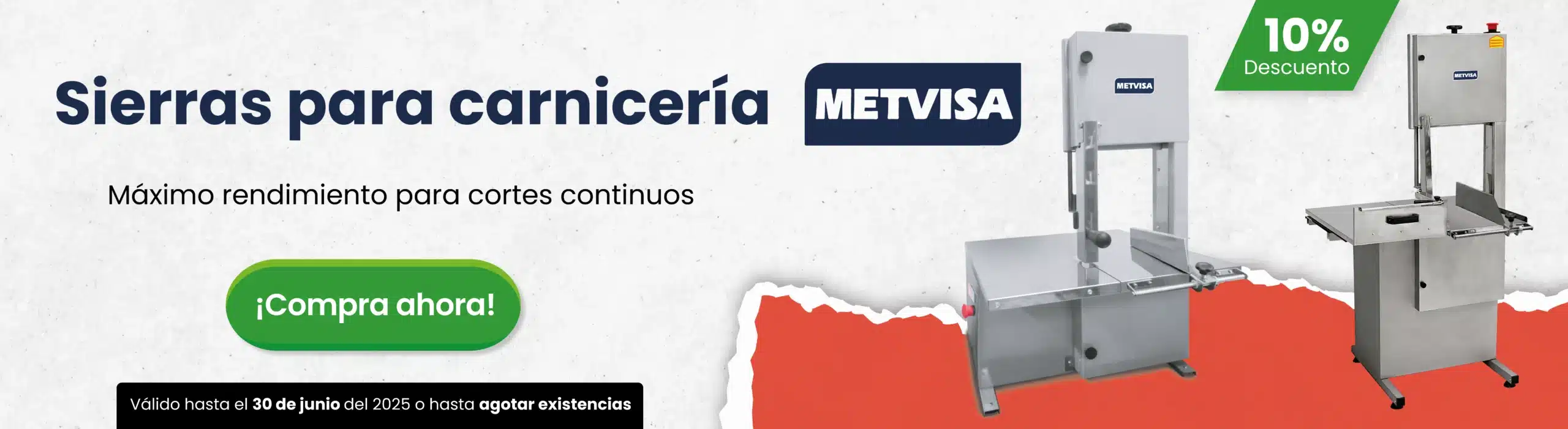 Sierras para carnicería Metvisa