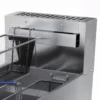 Commercial stainless steel deep fryer with baskets