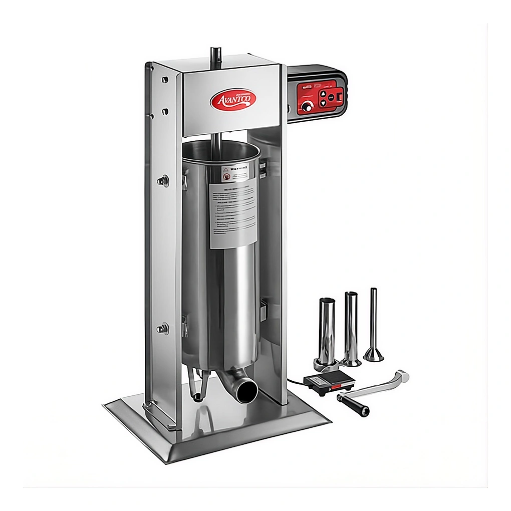Embutidora de Carne Híbrida EléctricaManual 13.6 kg Avantco SS-30VKIT